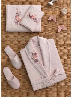 تصویر 1 از حوله تن‌ پوش گلدار مناسب هدیه و استفاده روزمره